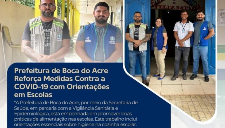 Prefeitura de Boca do Acre Reforça Medidas Contra a COVID-19 com Orientações em Escolas